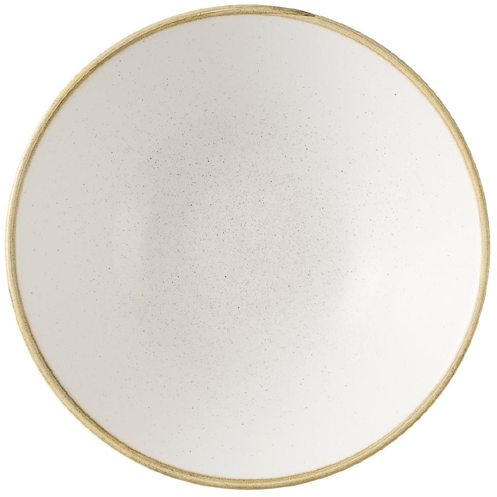  Churchill Assiettes creuses rondes Stonecast Barley White 180mm (Lot de 6) 