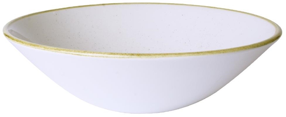  Churchill Assiettes creuses rondes Stonecast Barley White 180mm (Lot de 6) 