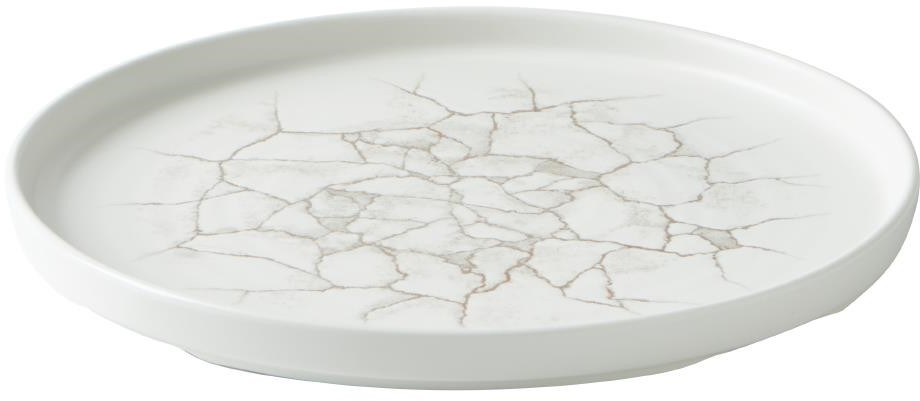  Churchill Assiettes avec rebord Studio Prints Kintsugi Agate Grey 260mm (Lot de 6) 