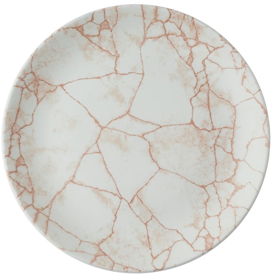  Churchill Assiettes rondes Studio Prints Kintsugi Evolve Coral 260mm (Lot de 12) 