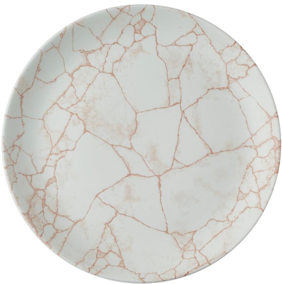  Churchill Assiettes rondes Studio Prints Kintsugi Evolve Coral 285mm (Lot de 12) 
