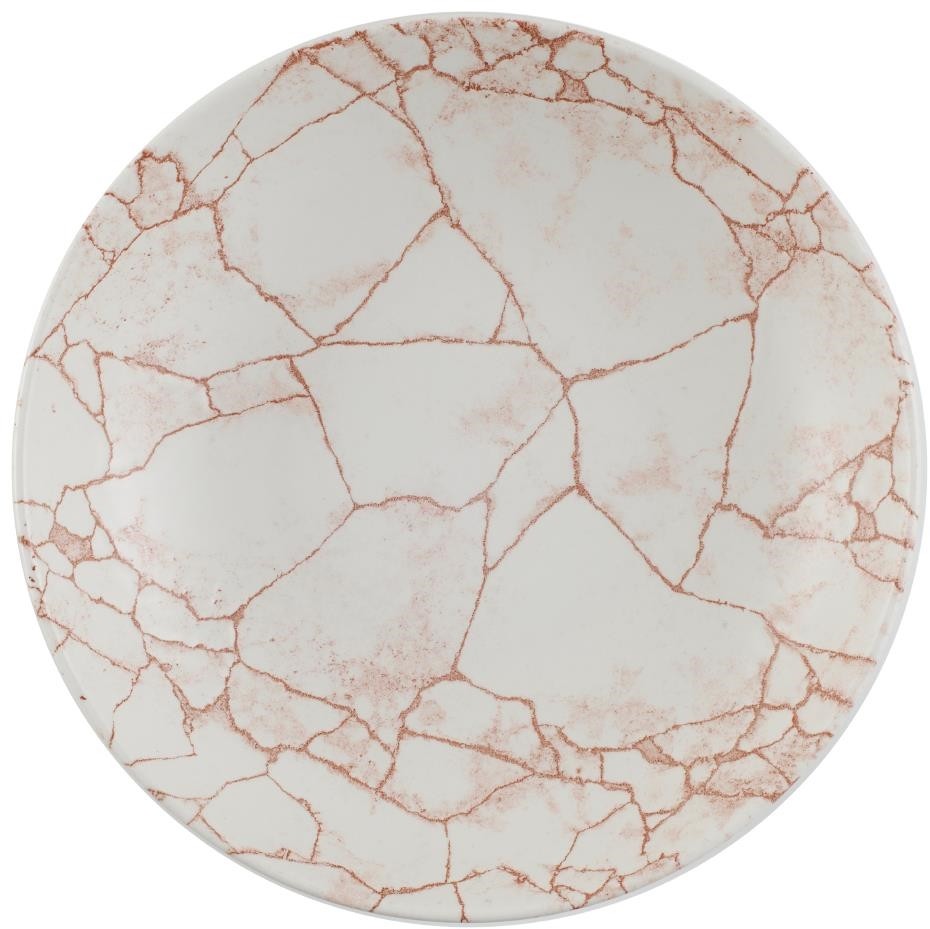  Churchill Assiettes coupes rondes Studio Prints Kintsugi Evolve Coral 248mm (Lot de 12) 