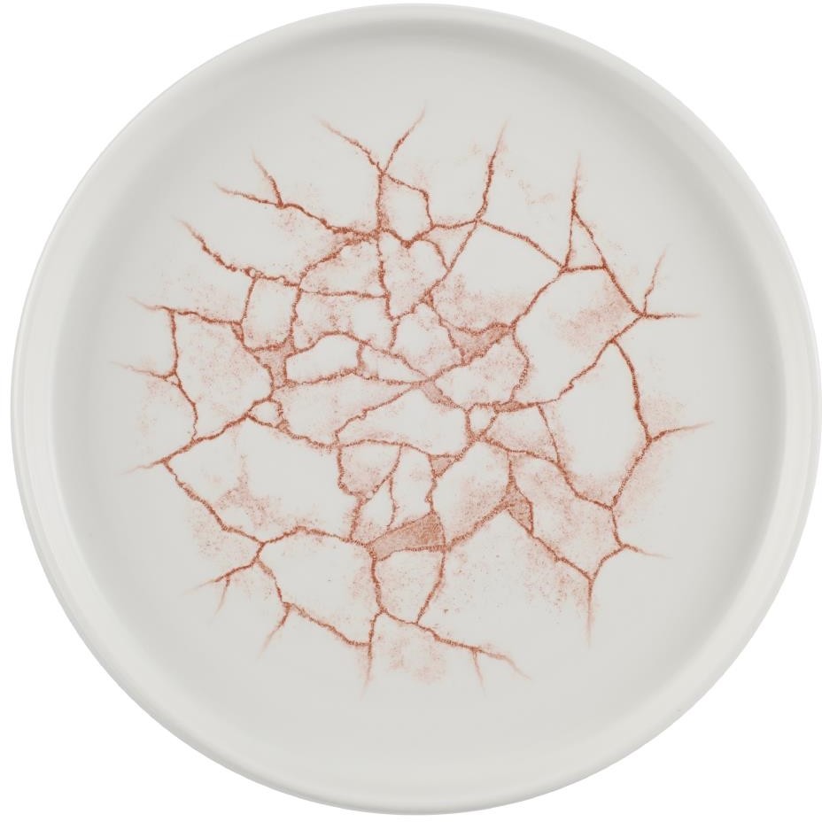  Churchill Assiettes avec rebord Studio Prints Kintsugi Coral 220mm (Lot de 6) 