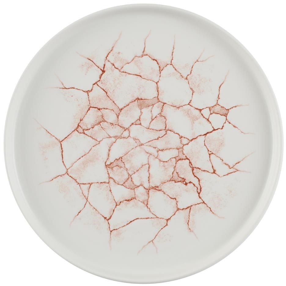  Churchill Assiettes avec rebord Studio Prints Kintsugi Coral 260mm (Lot de 6) 