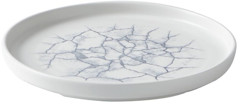  Churchill Assiettes avec rebord Studio Prints Kintsugi Pearl Grey 220mm (Lot de 6) 
