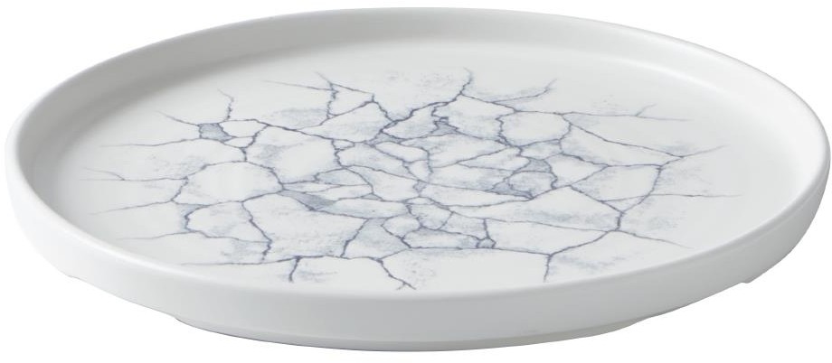  Churchill Assiettes avec rebord Studio Prints Kintsugi Pearl Grey 260mm (Lot de 6) 
