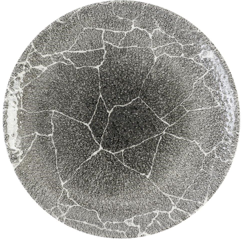  Churchill Assiettes rondes Studio Prints Kintsugi Quartz Black 288mm (Lot de 12) 