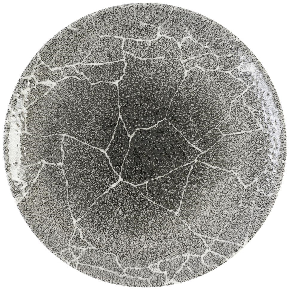 Churchill Assiettes rondes Studio Prints Kintsugi Quartz Black 260mm (Lot de 12) 