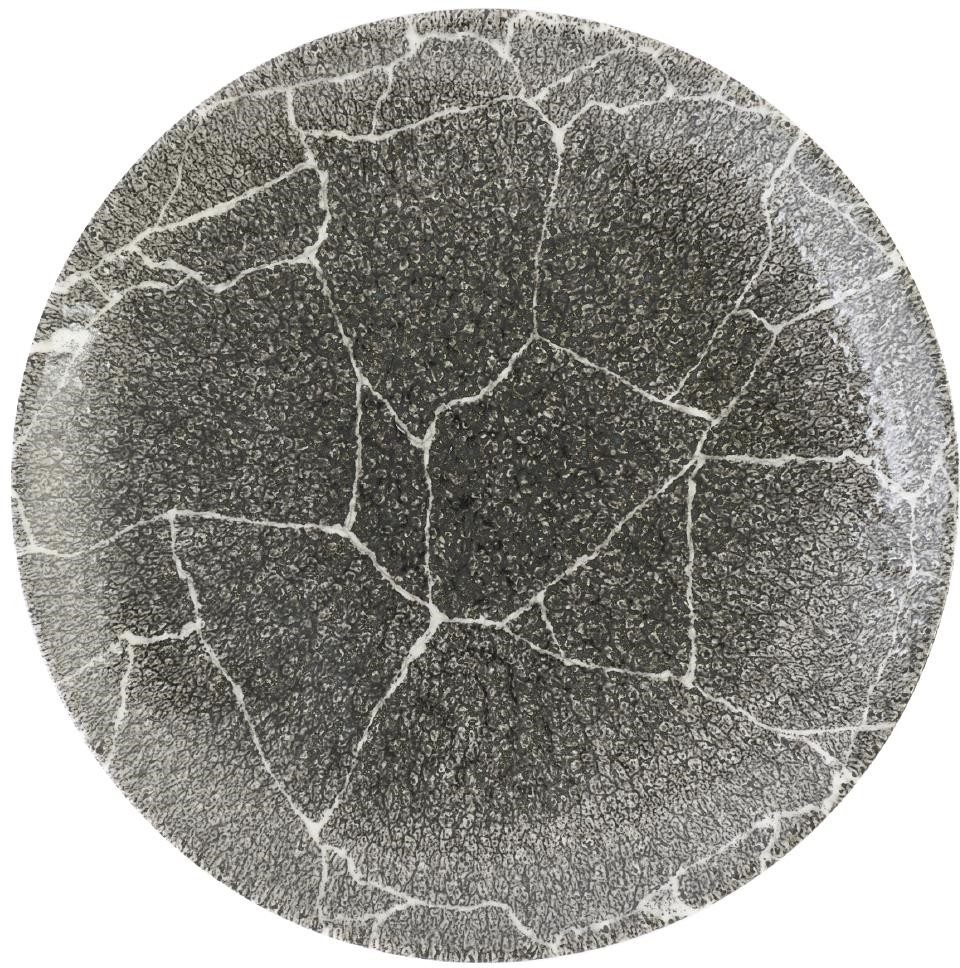  Churchill Assiettes rondes Studio Prints Kintsugi Quartz Black 217mm (Lot de 12) 