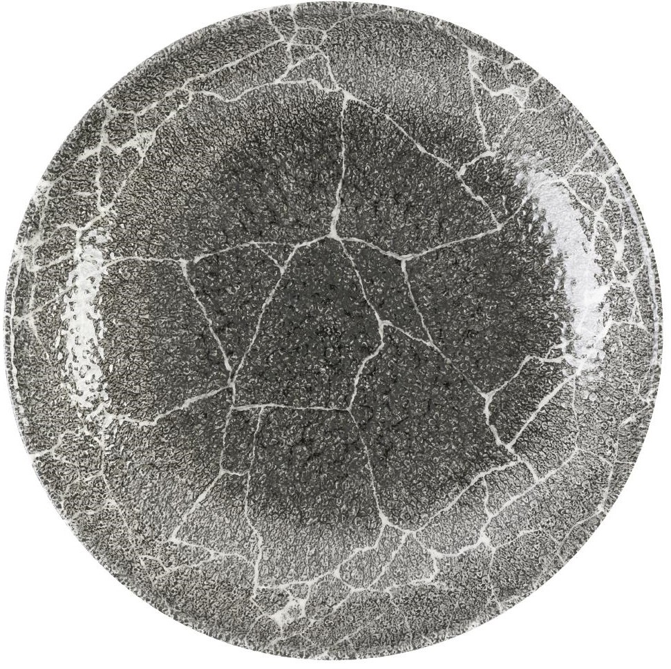  Churchill Assiettes coupes rondes Studio Prints Kintsugi Quartz Black 248mm (Lot de 12) 