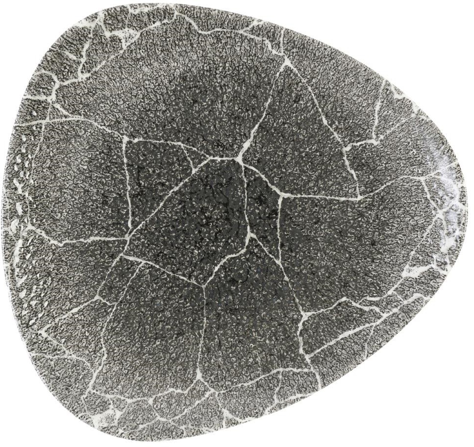  Churchill Assiettes triangulaires Studio Prints Kintsugi Quartz Black 229mm (Lot de 12) 