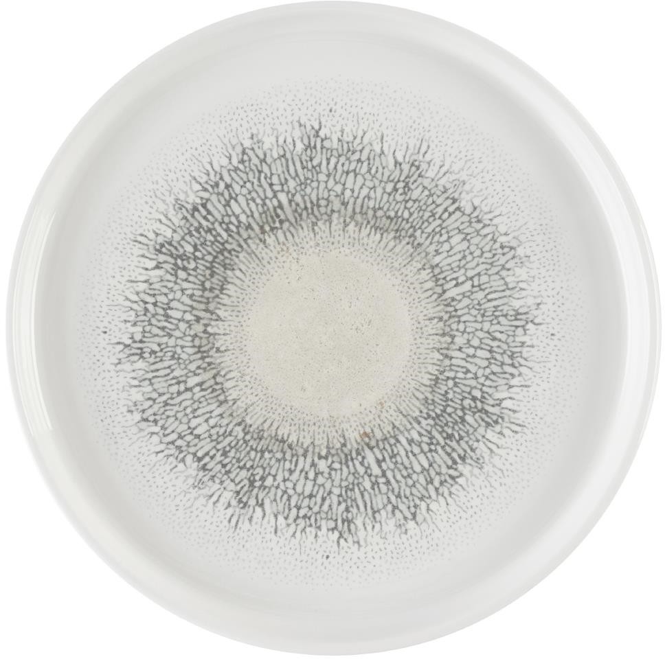  Churchill Assiettes avec rebord Studio Prints Fusion Agate Grey 210mm (Lot de 6) 