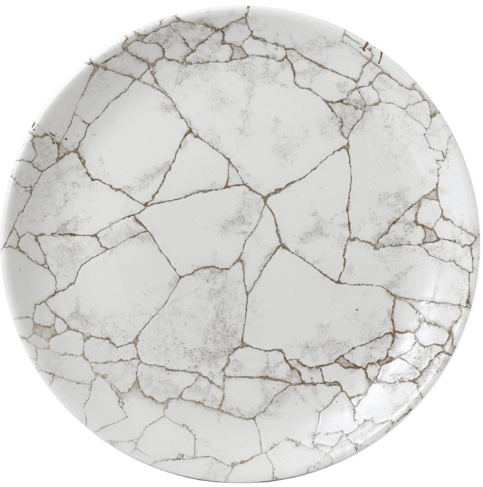  Churchill Assiettes rondes Studio Prints Kintsugi Agate Grey 288mm (Lot de 12) 