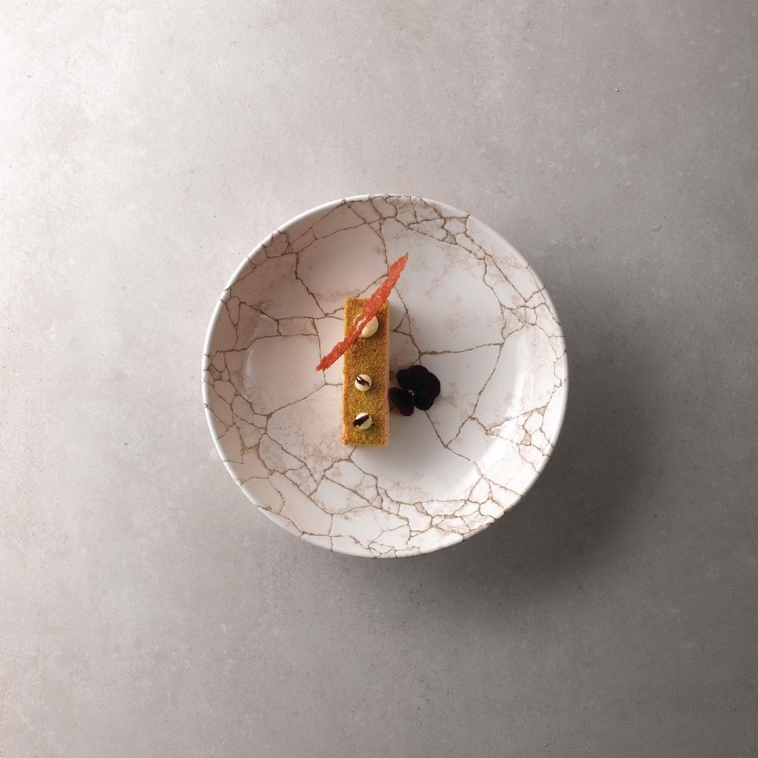  Churchill Assiettes coupes rondes Studio Prints Kintsugi Agate Grey 248mm (Lot de 12) 