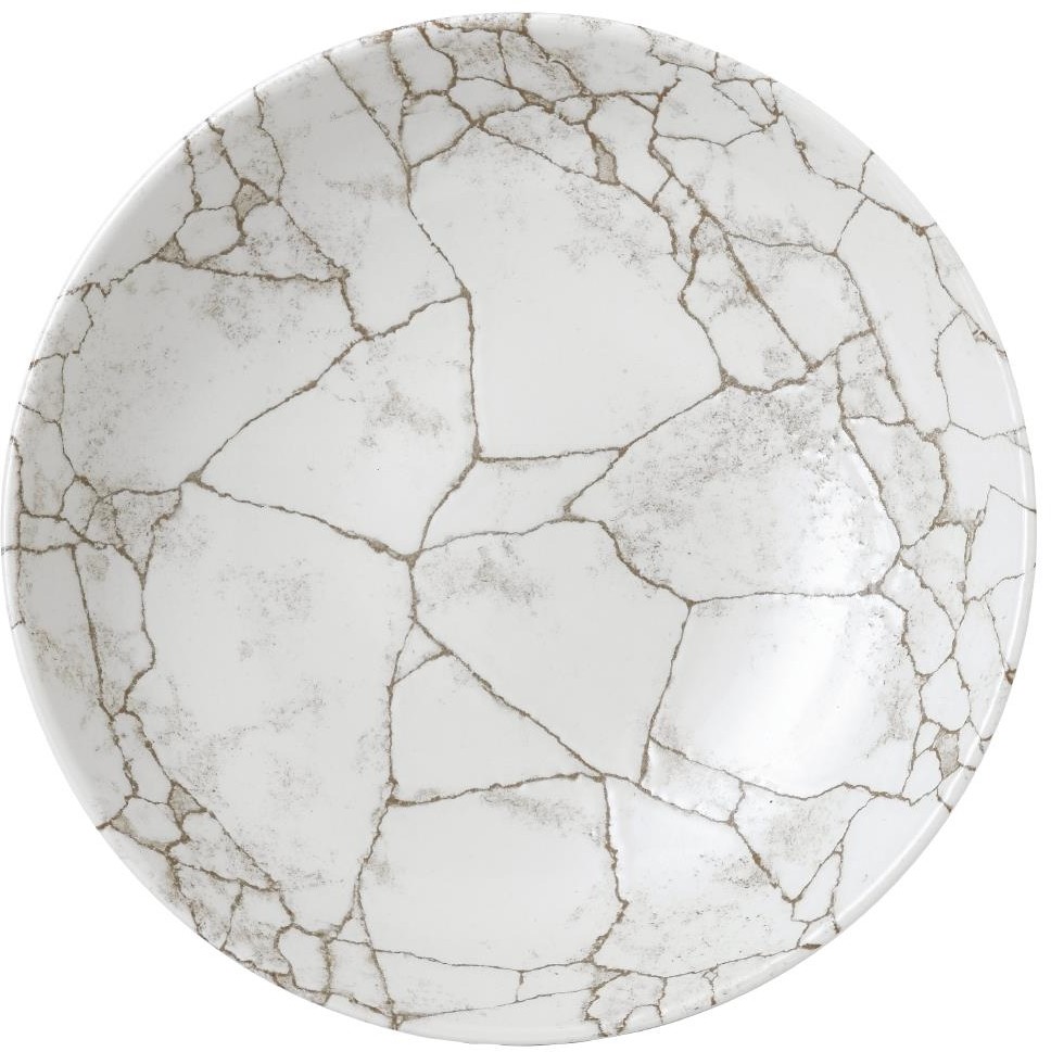  Churchill Assiettes coupes rondes Studio Prints Kintsugi Agate Grey 248mm (Lot de 12) 