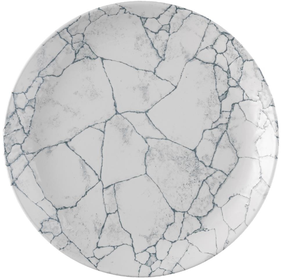 Churchill Assiettes rondes Studio Prints Kintsugi Pearl Evolve Grey 286mm (Lot de 12) 