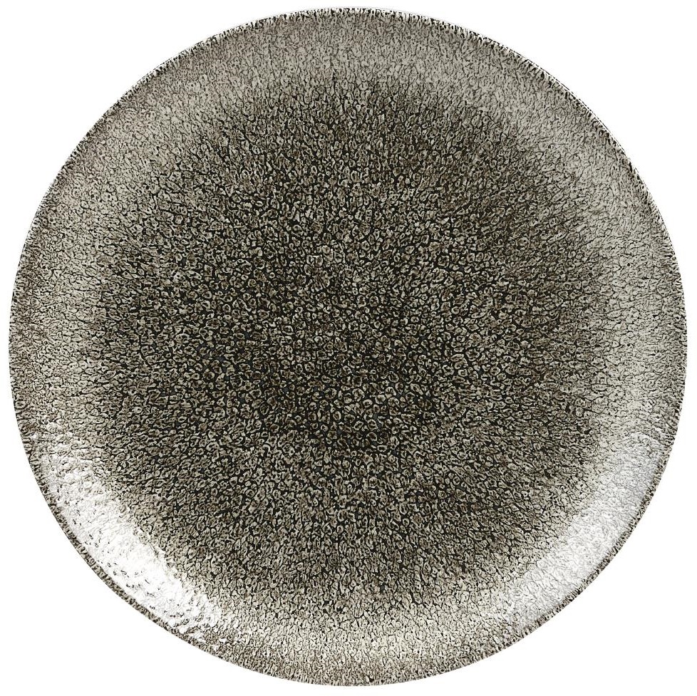  Churchill Assiettes rondes Studio Prints Raku Quartz Black 217mm (Lot de 12) 