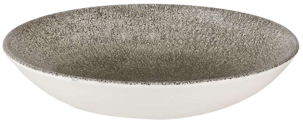  Churchill Assiettes coupe ronde Studio Prints Raku Quartz Black 248mm (Lot de 12) 