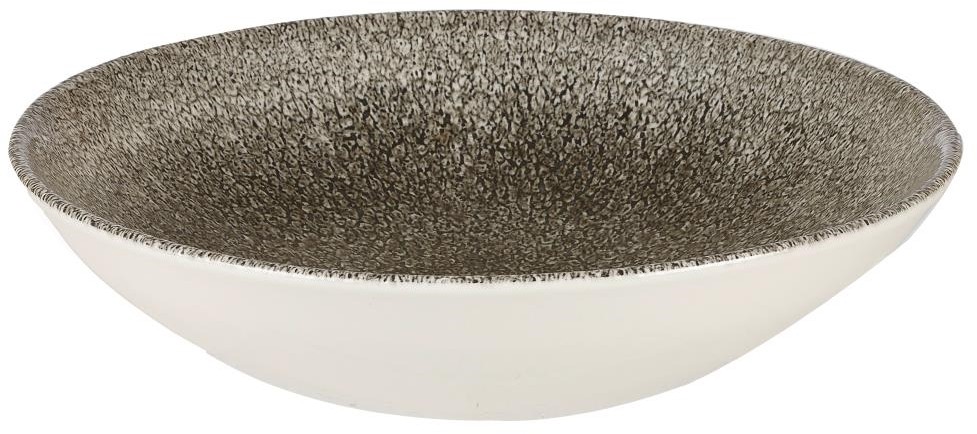  Churchill Assiettes coupe ronde Studio Prints Raku Quartz Black 182mm (Lot de 12) 