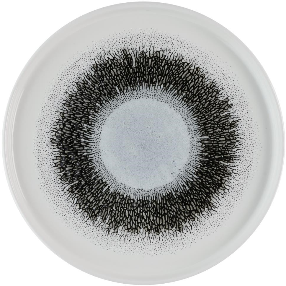  Churchill Assiettes avec rebord Studio Prints Fusion Black 260mm (Lot de 6) 