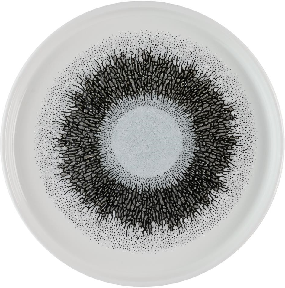  Churchill Assiettes avec rebord Studio Prints Fusion Black 210mm (Lot de 6) 