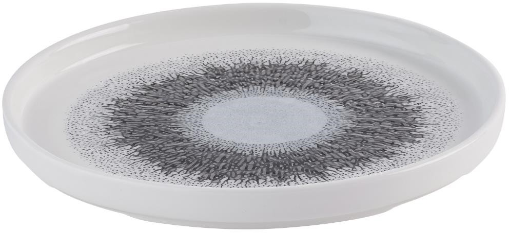  Churchill Assiettes avec rebord Studio Prints Fusion Black 210mm (Lot de 6) 