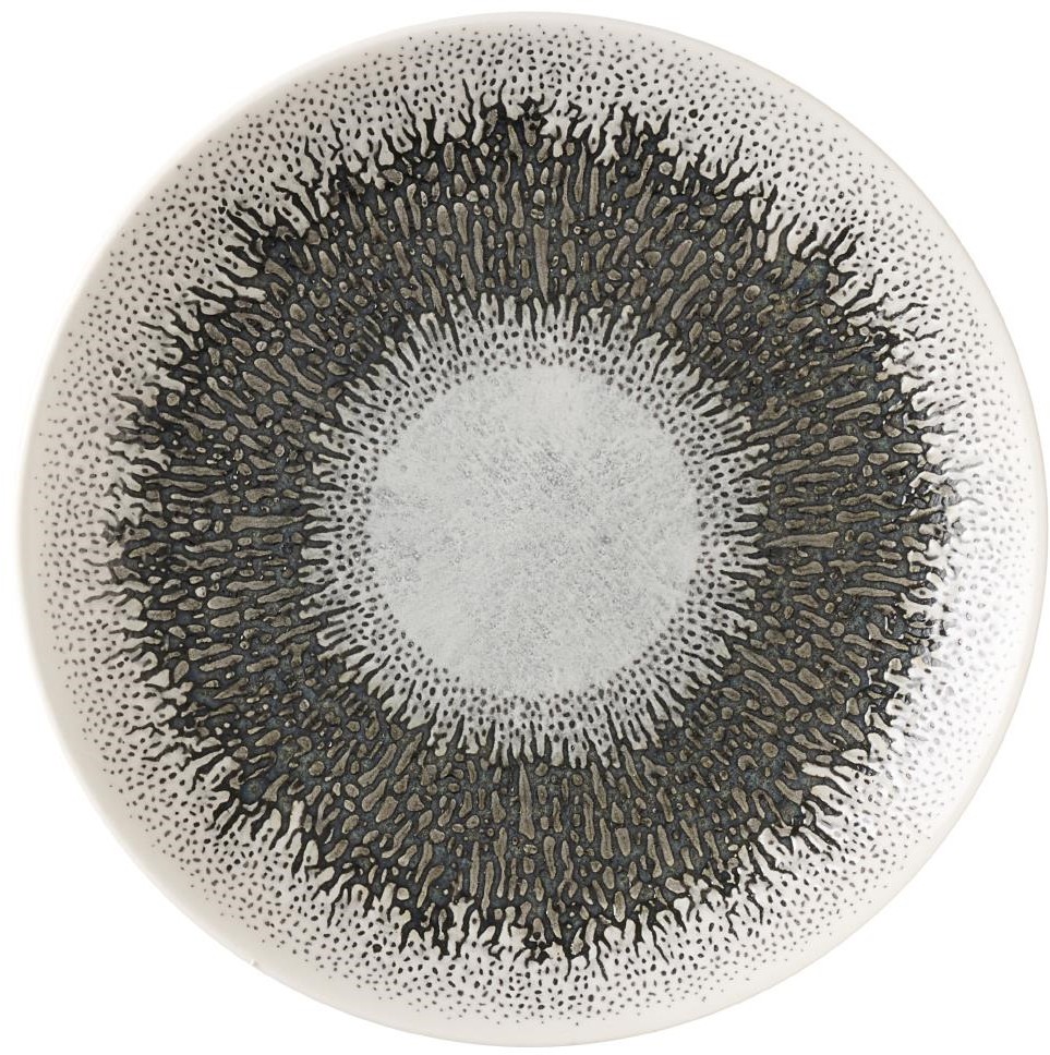  Churchill Assiettes rondes Studio Prints Fusion Black 165mm (Lot de 12) 