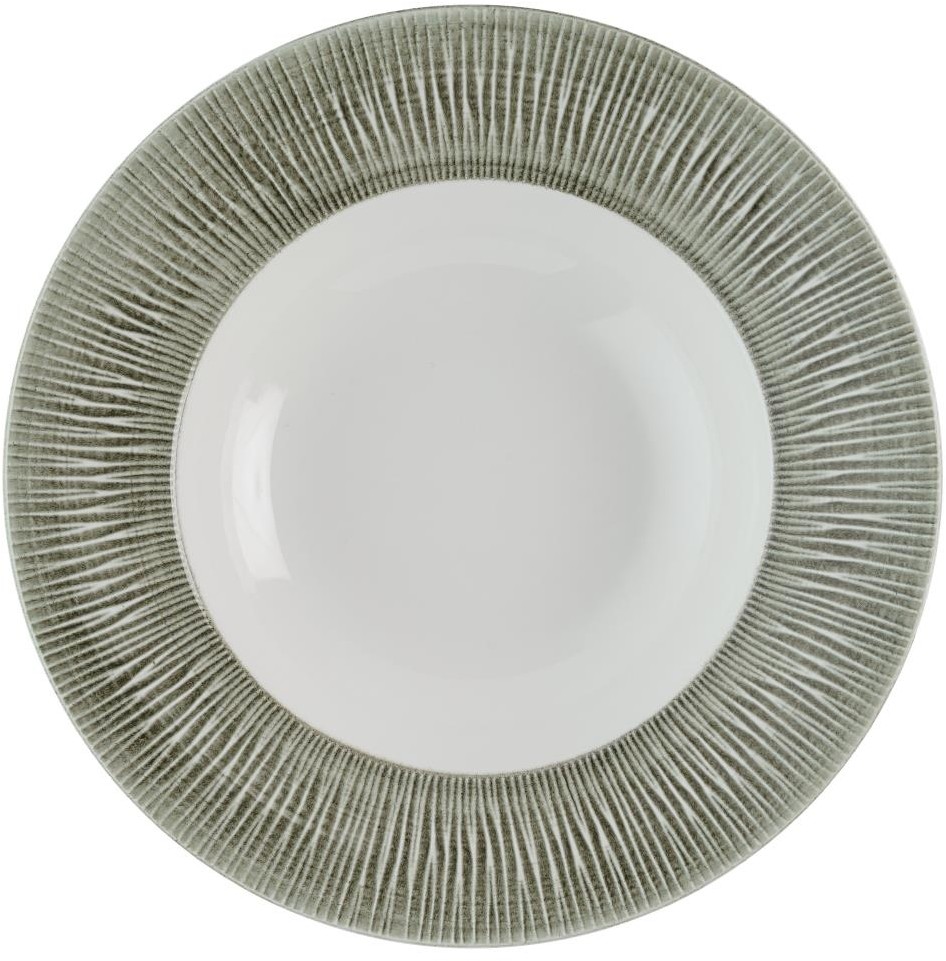  Churchill Assiettes &agrave;bord large Bamboo Ceramic Spinwash Alpine 280mm (Lot de 12) 