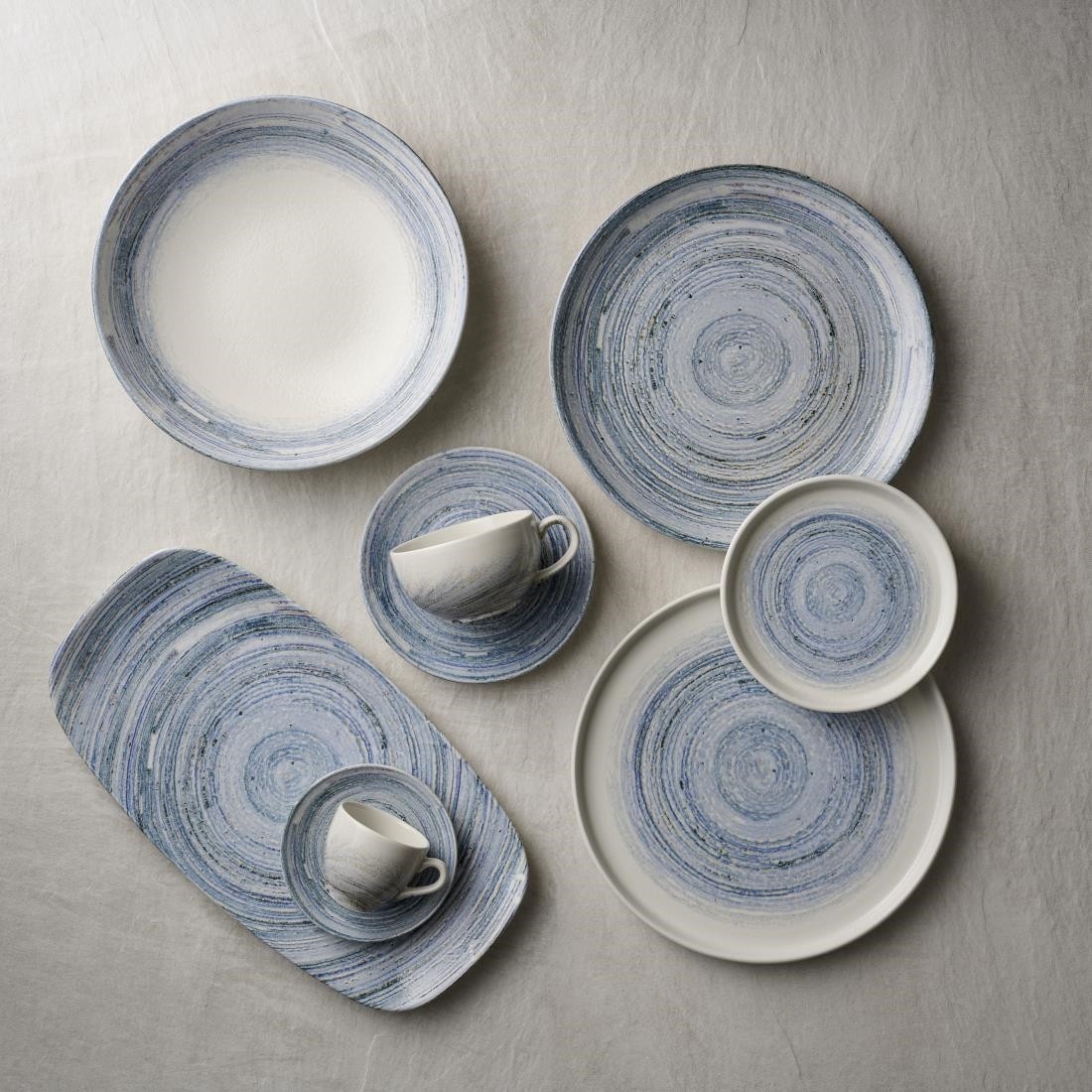  Churchill Assiettes rondes Elements Coast Evolve 220mm (Lot de 12) 