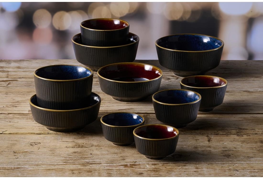  Churchill Bols &agrave; soupe Nourish Tokyo Black Kochi 62 x 130mm (Lot de 12) 