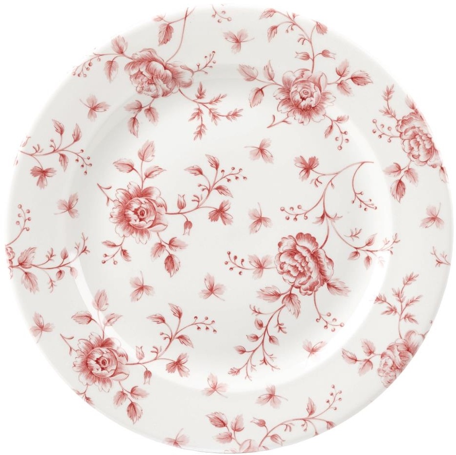  Churchill Assiettes Rose Chintz Cranberry&nbsp;276mm (Lot de 6) 