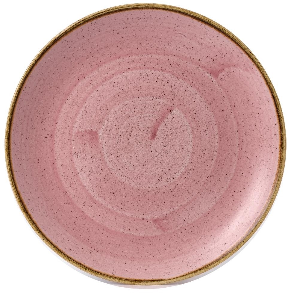  Churchill Assiettes rondes Petal Stonecast Pink 260mm (Lot de 12) 