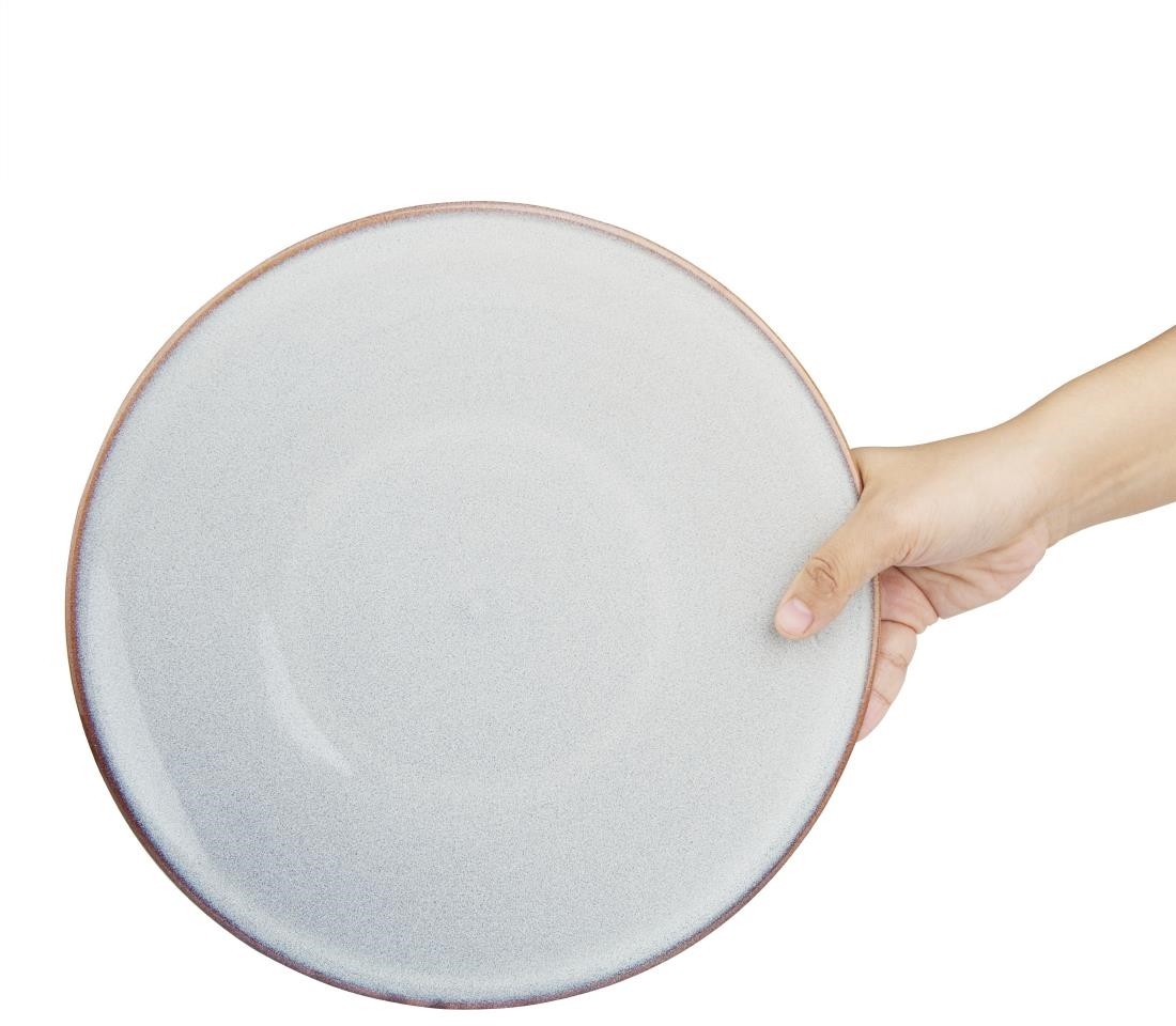  Olympia Assiettes plates Drift gris uni 280 mm (lot de 4) 