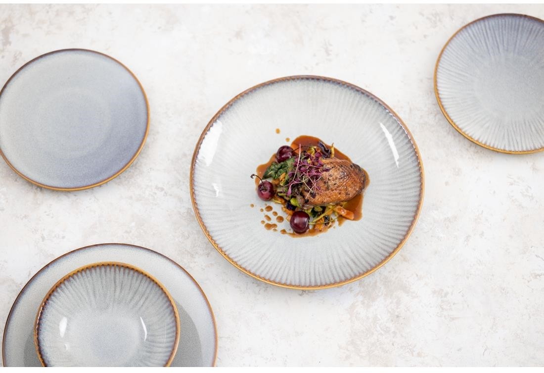  Olympia Bols &eacute;vas&eacute;s Drift gris uni 155 mm (Pack de 6) 