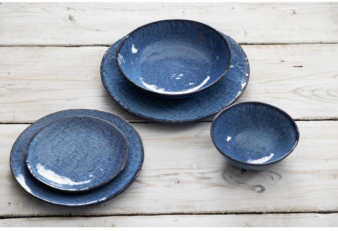  Olympia Assiettes plates Denim Blue 180 mm (lot de 6) 