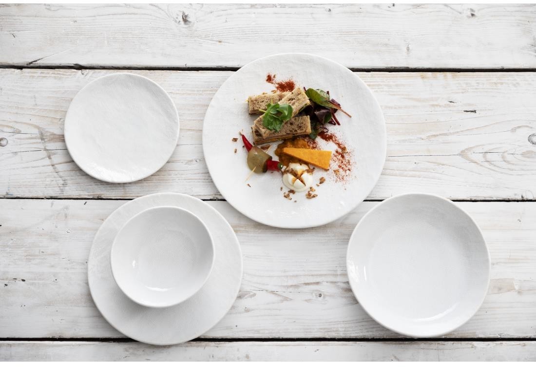 Olympia Assiettes plates Denim White 180 mm (lot de 6) 