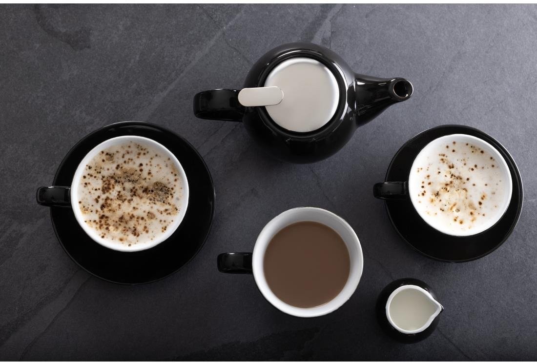  Olympia Soucoupes expresso Caf&eacute; noires 116mm (lot de 12) 