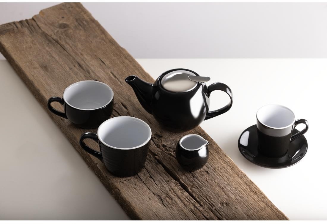  Olympia Soucoupes expresso Caf&eacute; noires 116mm (lot de 12) 