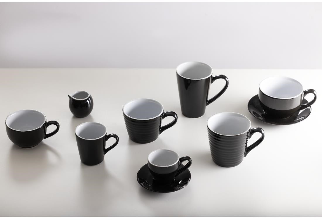  Olympia Tasses &agrave; latte Caf&eacute; noires 340ml (lot de 12) 