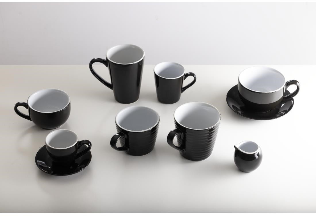  Olympia Tasses &agrave; latte Caf&eacute; noires 340ml (lot de 12) 