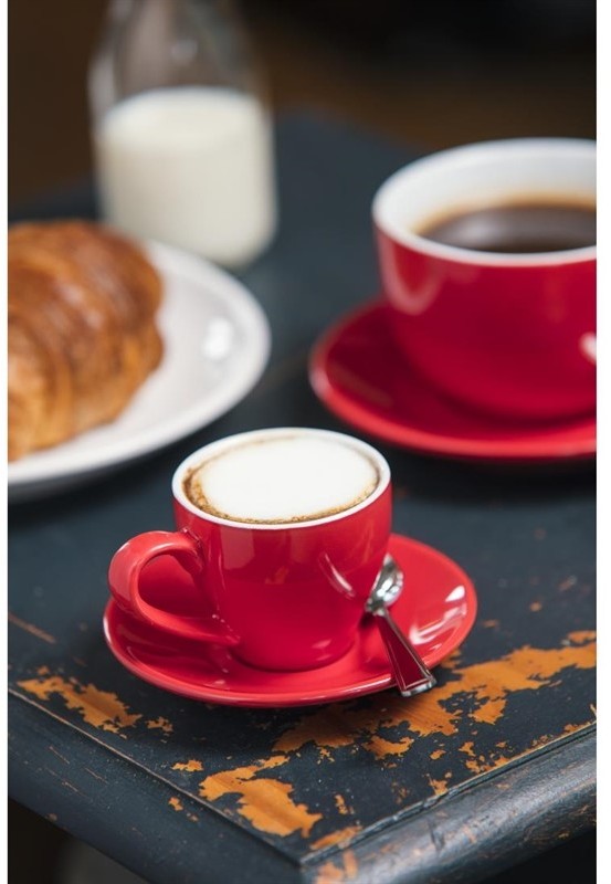  Olympia Soucoupe pour tasse espresso rouge 117mm 