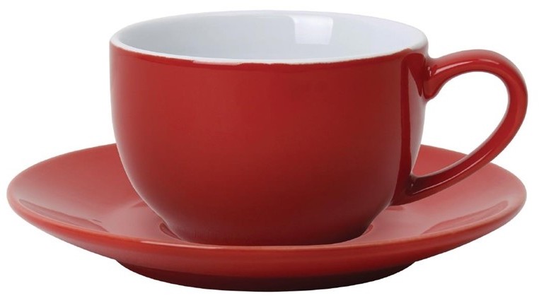  Olympia Soucoupe pour tasses 228ml et 340ml rouge 