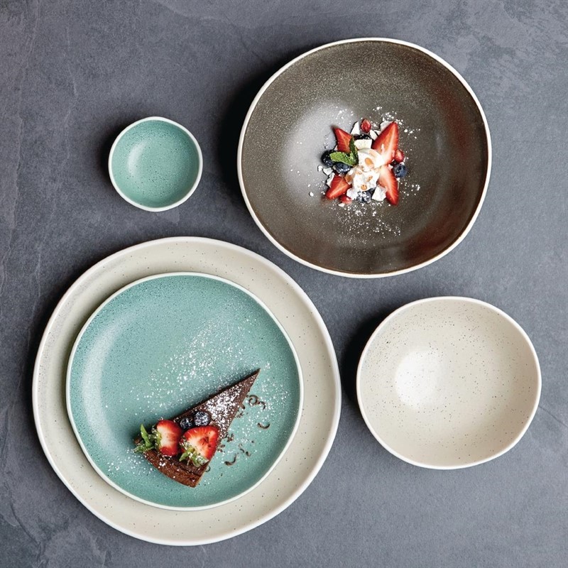  Olympia Assiettes plates sable Chia 27 cm (x6) 
