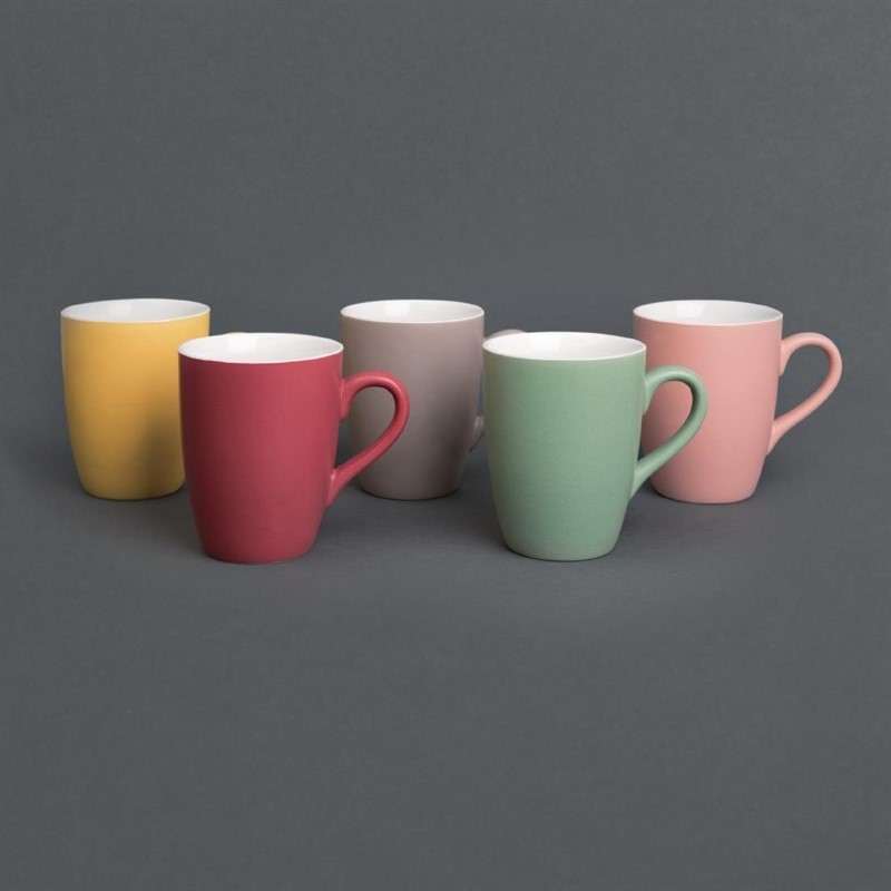  Olympia Mug pastel mat en porcelaine rouge 320ml 