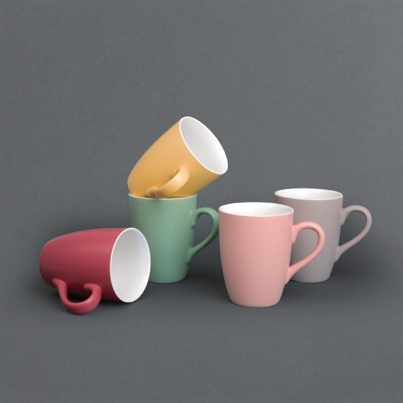  Olympia Mug pastel mat en porcelaine vert 320ml 