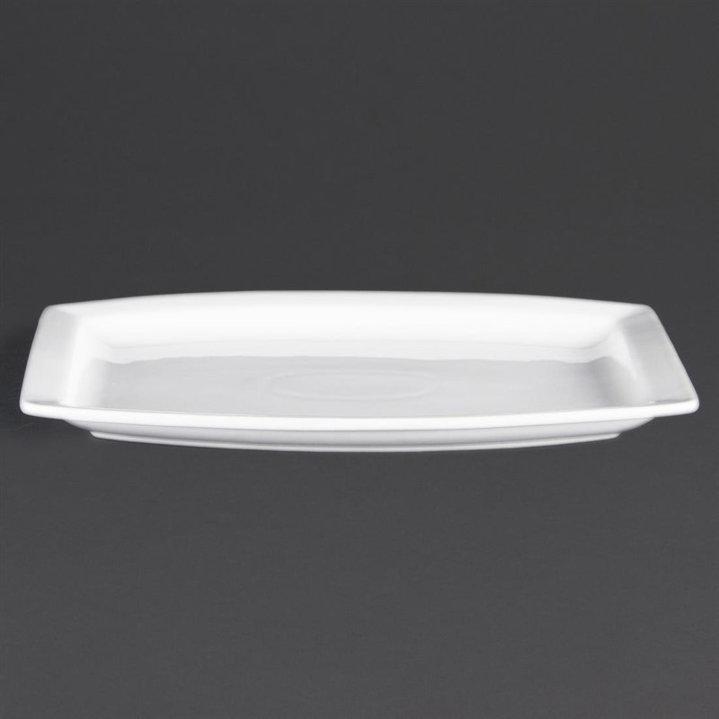  Olympia Assiette rectangulaire Whiteware 320mm 