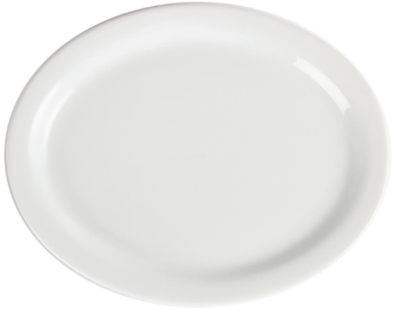  Olympia Assiettes ovales blanches 250mm 