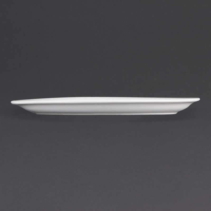  Olympia Assiettes ovales blanches 250mm 