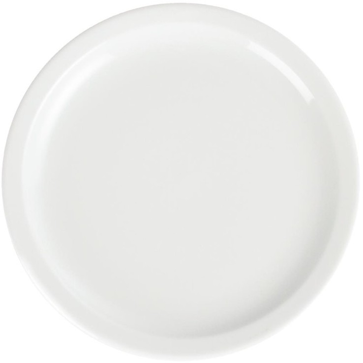  Olympia Assiettes &agrave; bord &eacute;troit blanches 230mm 