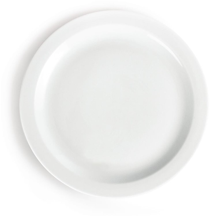  Olympia Assiettes &agrave; bord &eacute;troit blanches 280mm 